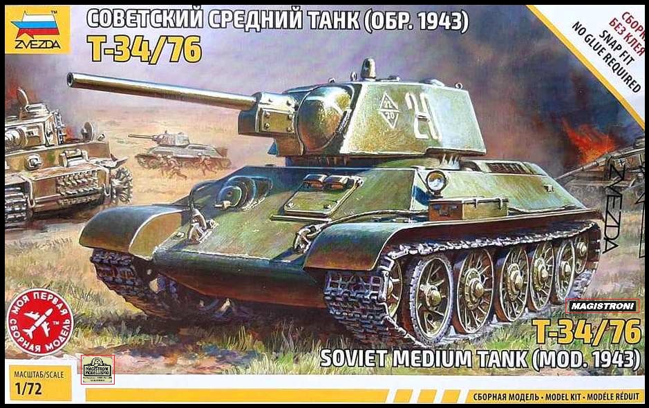 T34 76 Soviet Medium tank (Mod.1943)