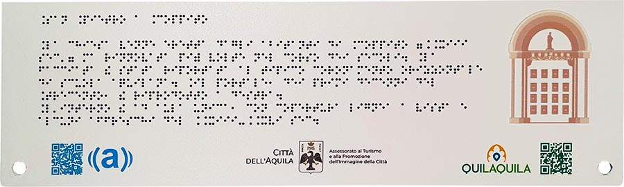in quadricromia, Braille, immagini a rilievo tattile, Qr Code