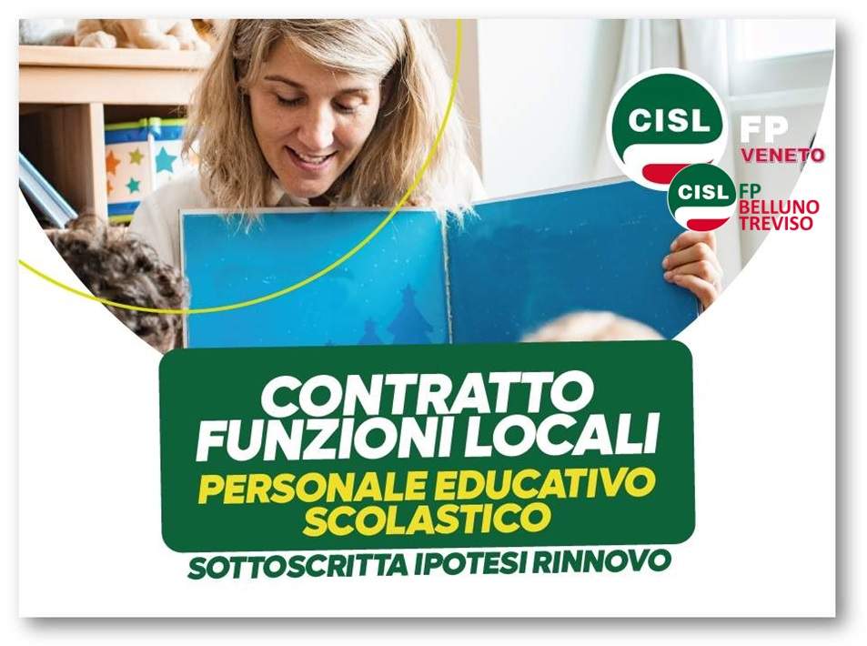 Cisl FP Belluno Treviso. Rinnovo CCNL Funzioni Locali. Focus Educativo e Scolastico