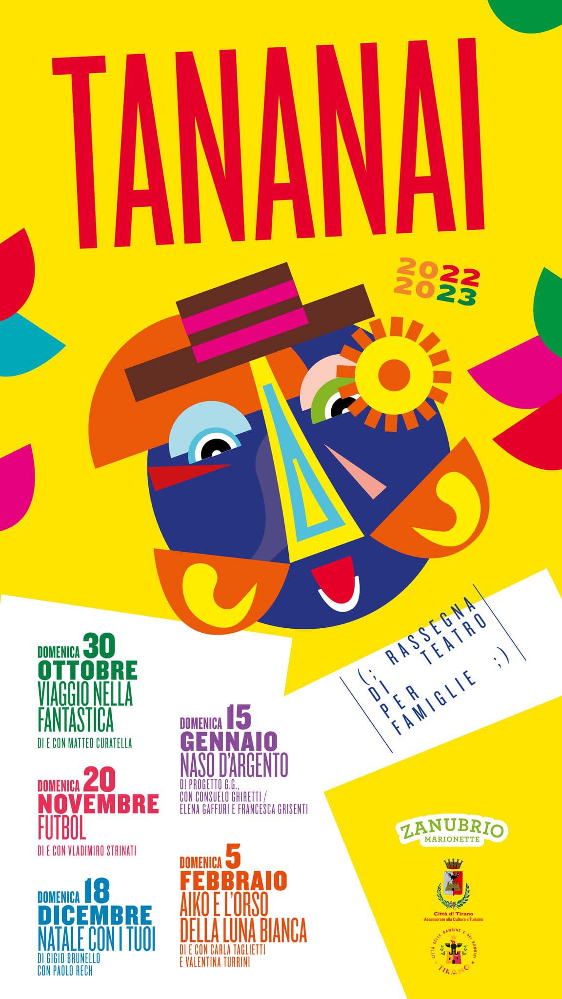 La magia del teatro per famiglie torna a Tirano con l’8° edizione del “Tananai”