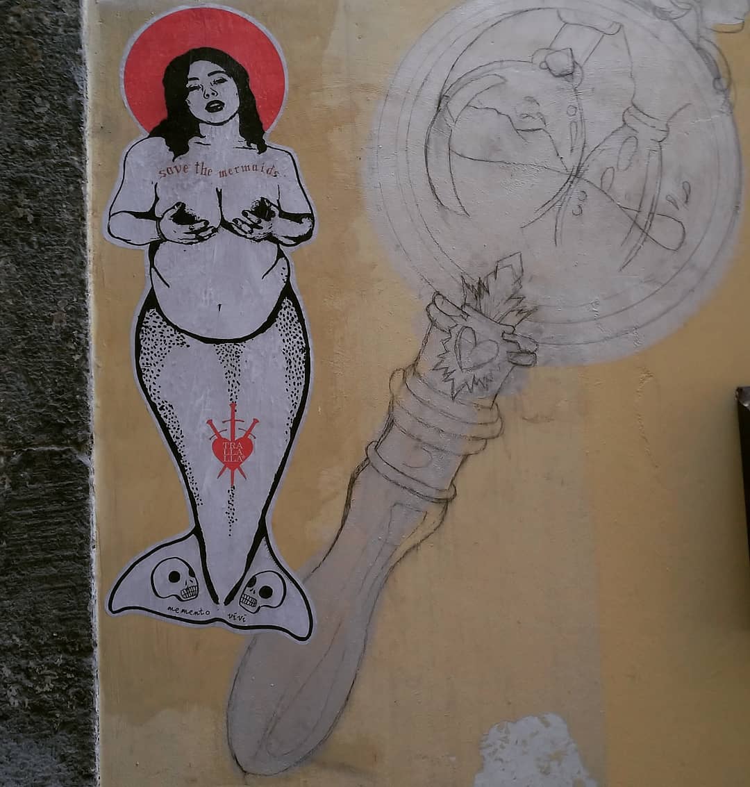 La sirena Ciaciona: la street art di Trallalà