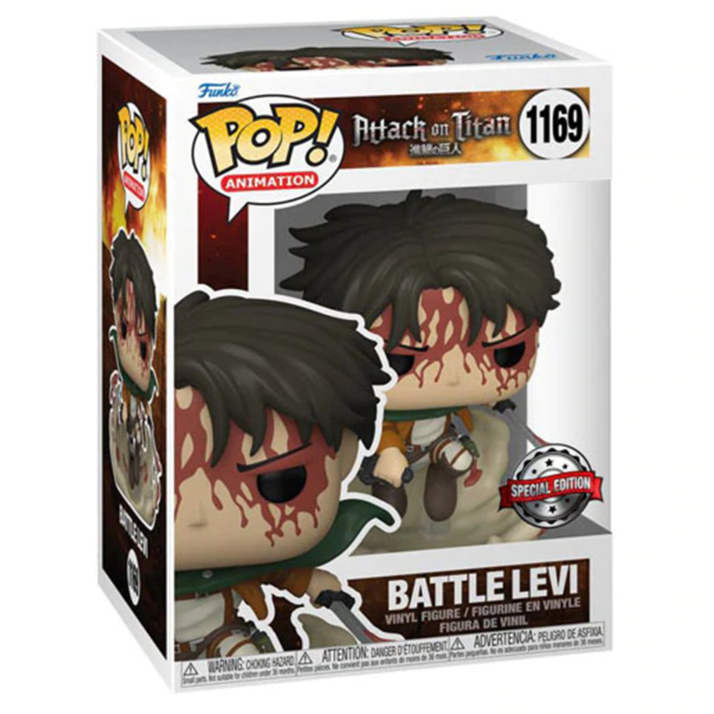 Attack On Titan: Funko Pop! Animation - Battle Levi (Vinyl Figure 1169)