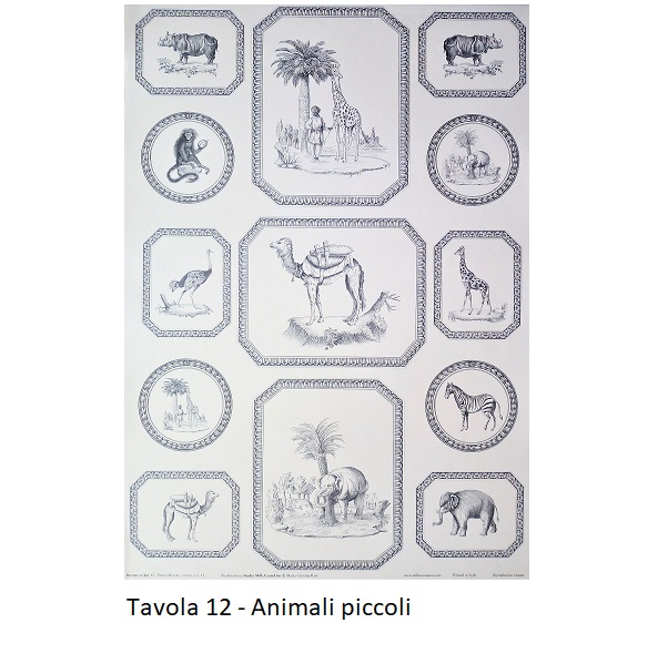 Carte da Decoupage "Print Room" - Tavola 12 - Animali piccoli.