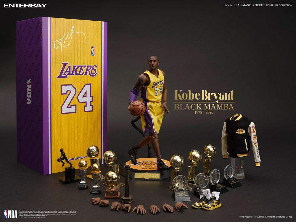 NBA Collection Real Masterpiece Action Figure 1/6 Kobe Bryant (Black Mamba)