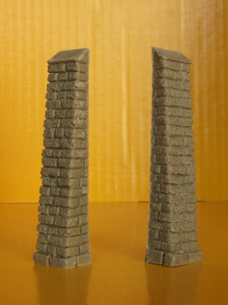 Piloni di sostegno per muro scala HO-1:87-Krea