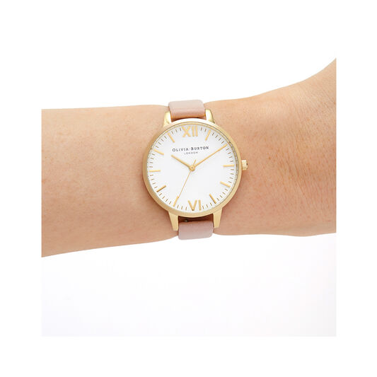OLIVIA BURTON Timeless Dusty Pink & Pale Gold Watch Ref: OB16TL14
