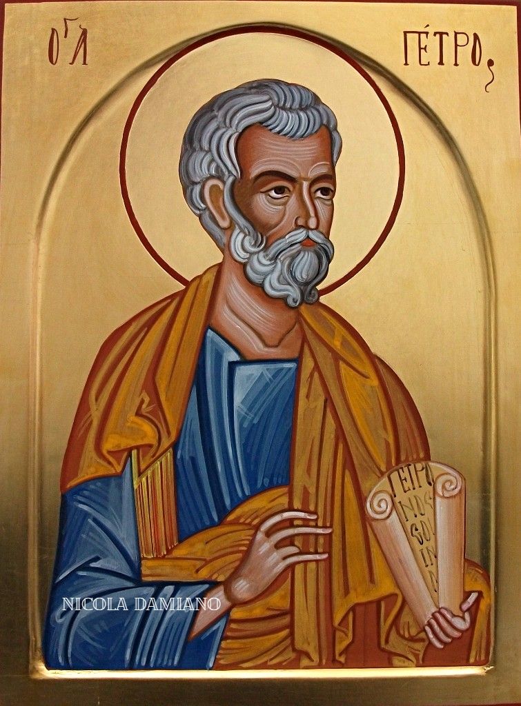 icona dipinta dal maestro di icone Nicola Damiano del laboratorio di iconografia  dito in Manfredonia, FG