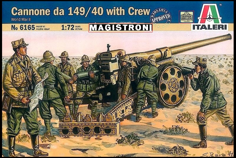ITALIAN CANNONE DA 149/40 With Crew