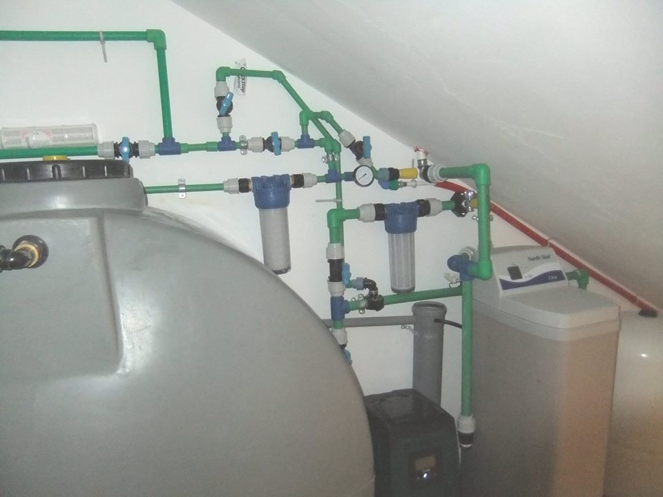impianto idraulico autoclave con sistema filtrazione addolcimento e pressurazione ad inverter