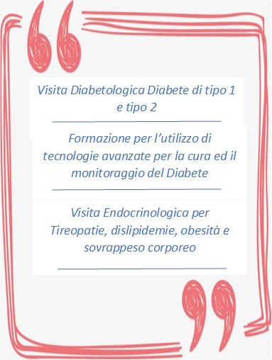 prestazioni diabetologiche ed endocrinologiche