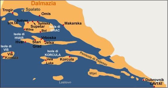 Itinerario in Croazia, Trogir e le isole dalmate