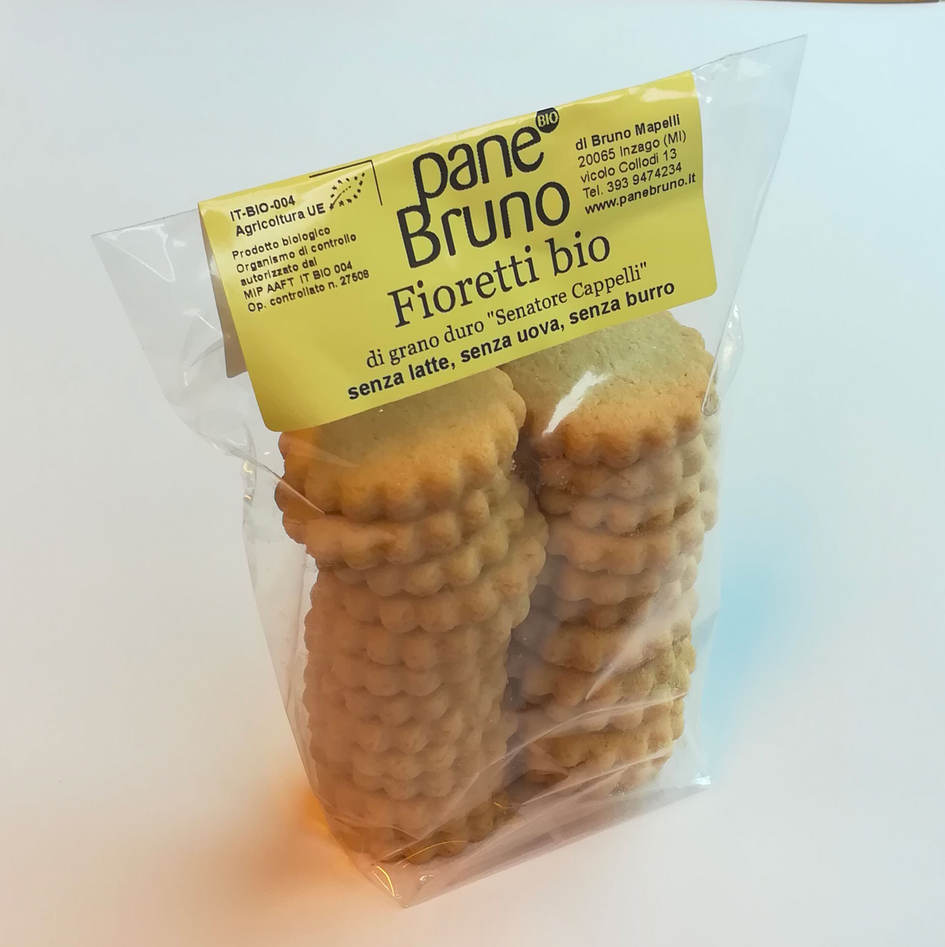 Fioretti -  biscotti di grano duro "senatore cappelli" - senza latte-senza uova-senza burro gr 250