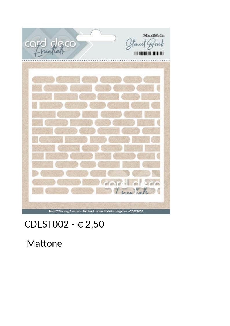Stencil - CDEST002 mattone (Misura 13x13 cm)