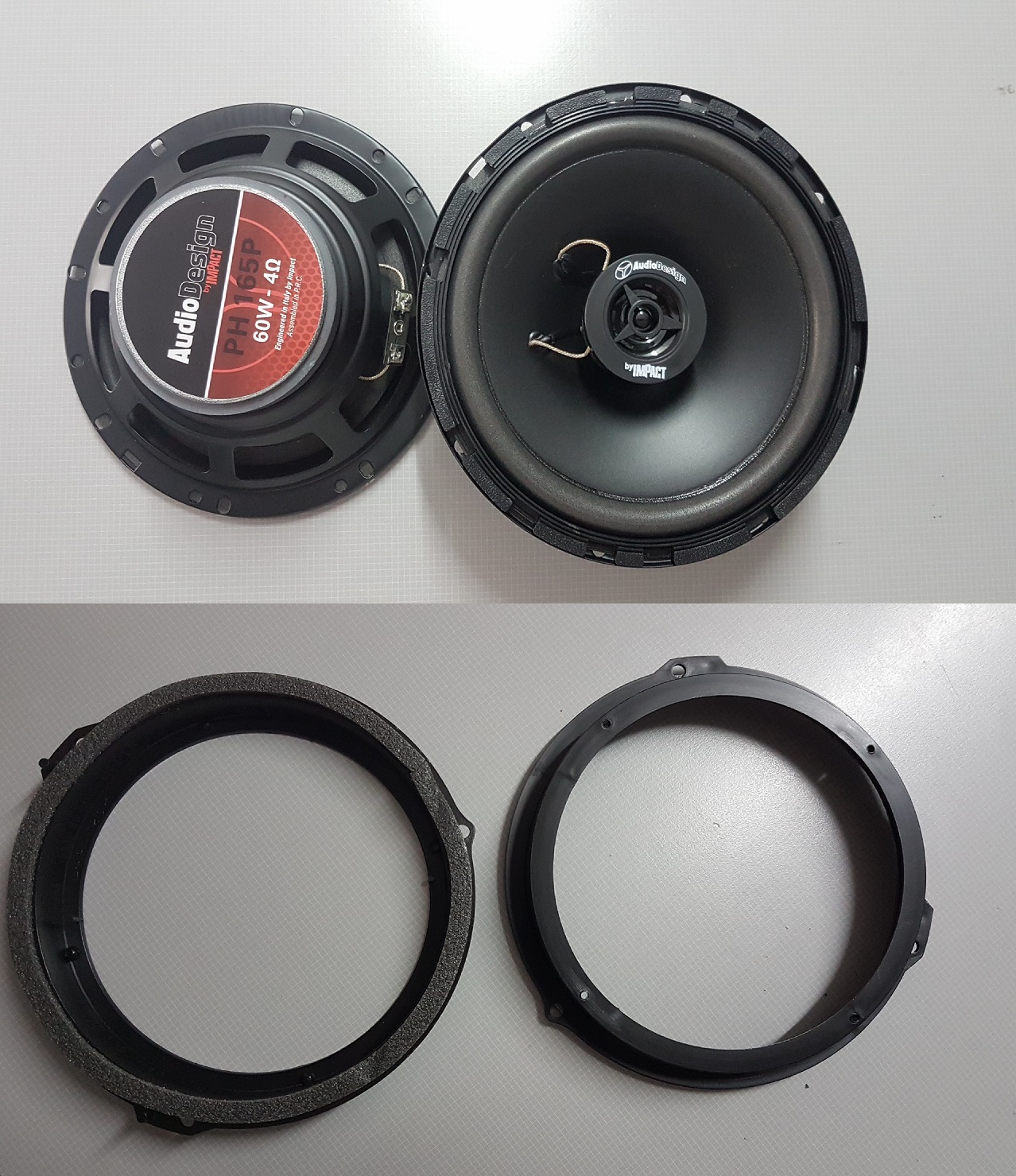 5247+0199 - FORD SUPPORTI+ALTOPARLANTI-165mm-AUDIODESIGN by IMPACT