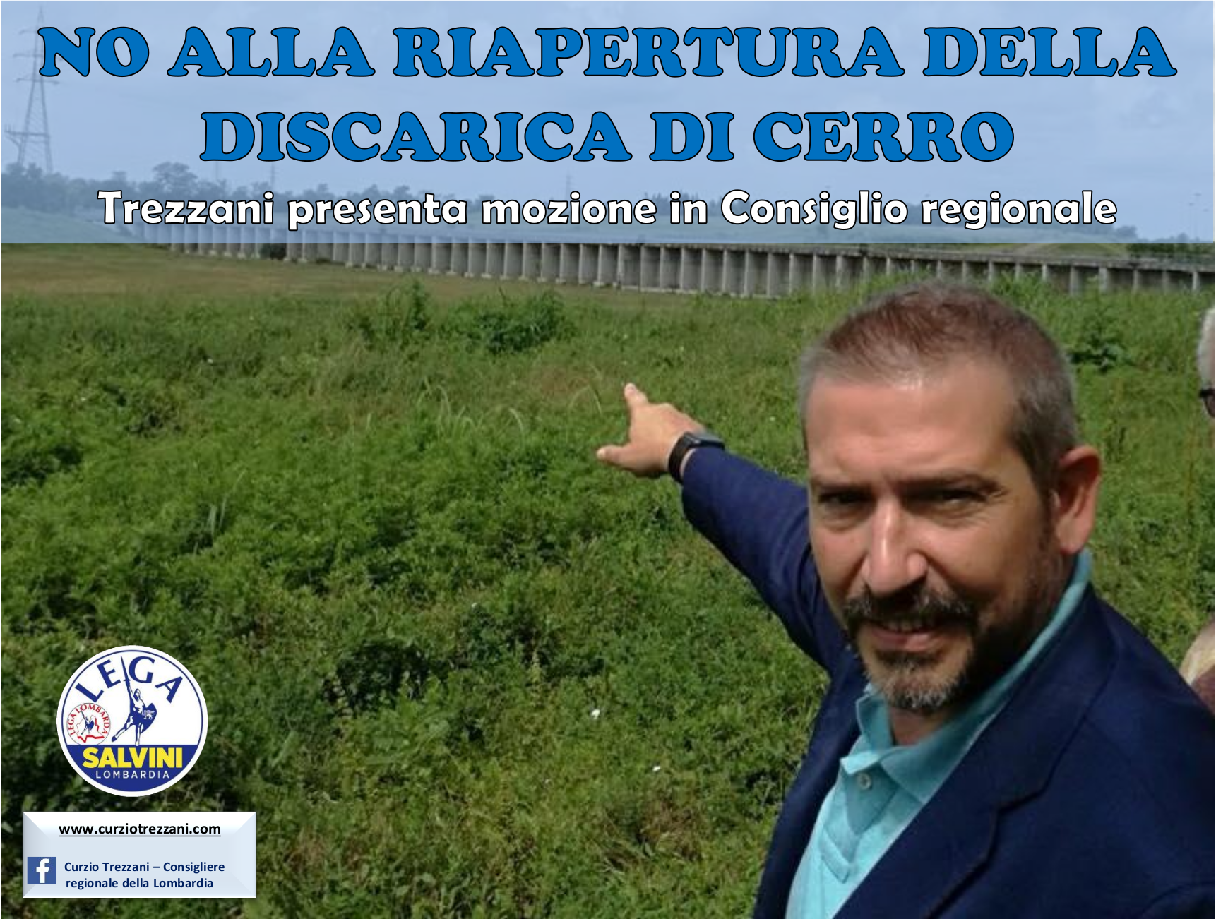 DISCARICA DI CERRO, IL NO DI TREZZANI ALLA RIAPERTURA. PRESENTATA MOZIONE IN CONSIGLIO REGIONALE