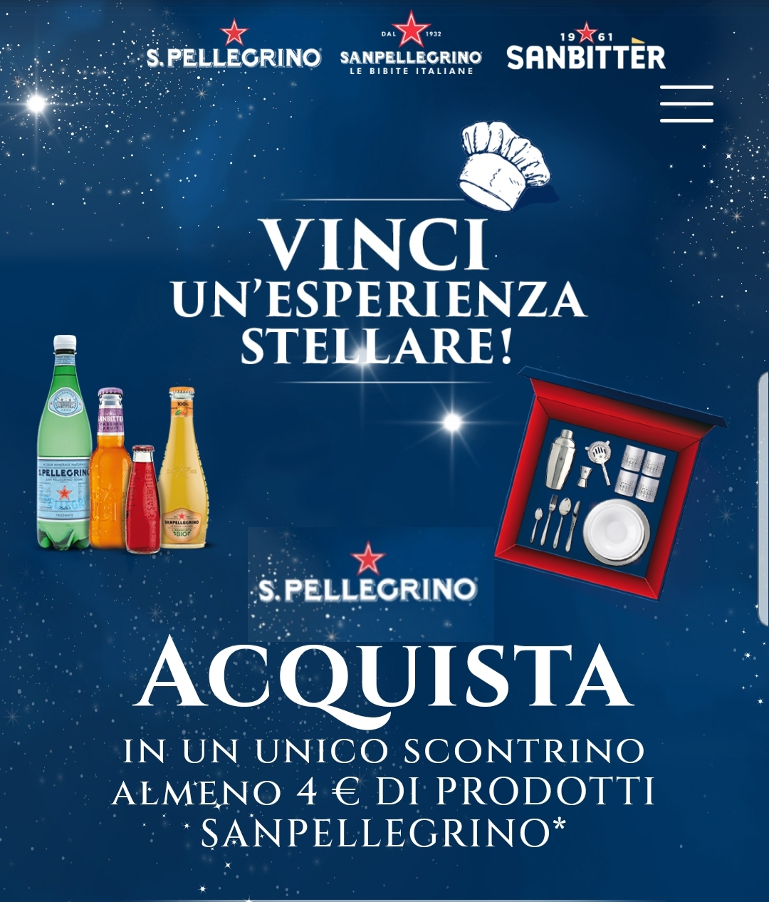 San Pellegrino - Vinci una Esperienza Stellare