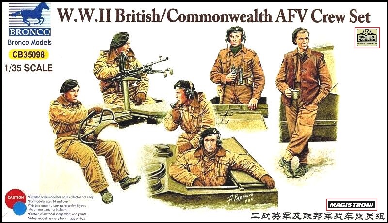 W.W.II BRITISH/COMMONWEALT AFV CREW SET