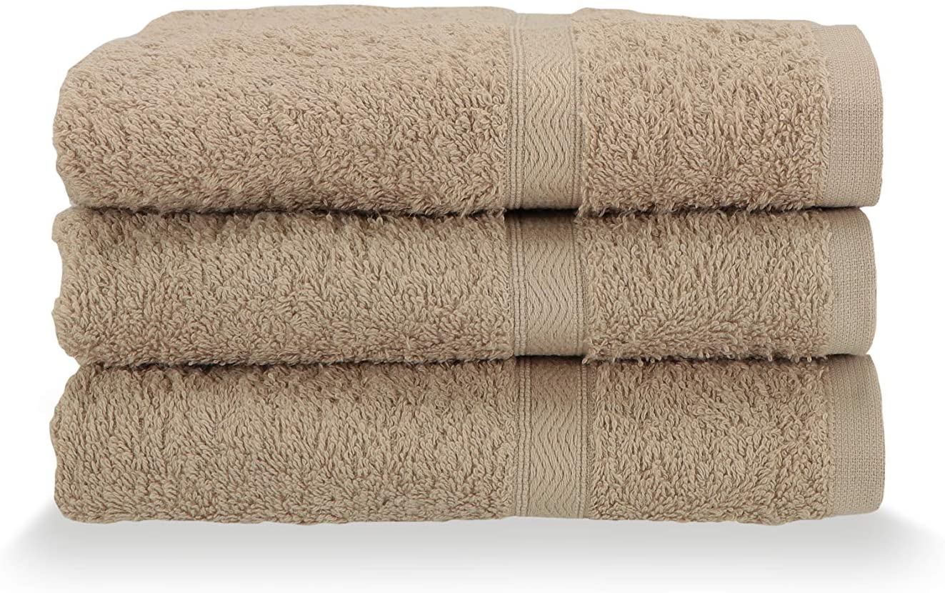 Gabel Asciugamani Viso, Spugna di Puro Cotone, 60 x 100 cm,Set da 3 Pezzi