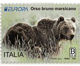 francobollo orso marsicano jpgpng