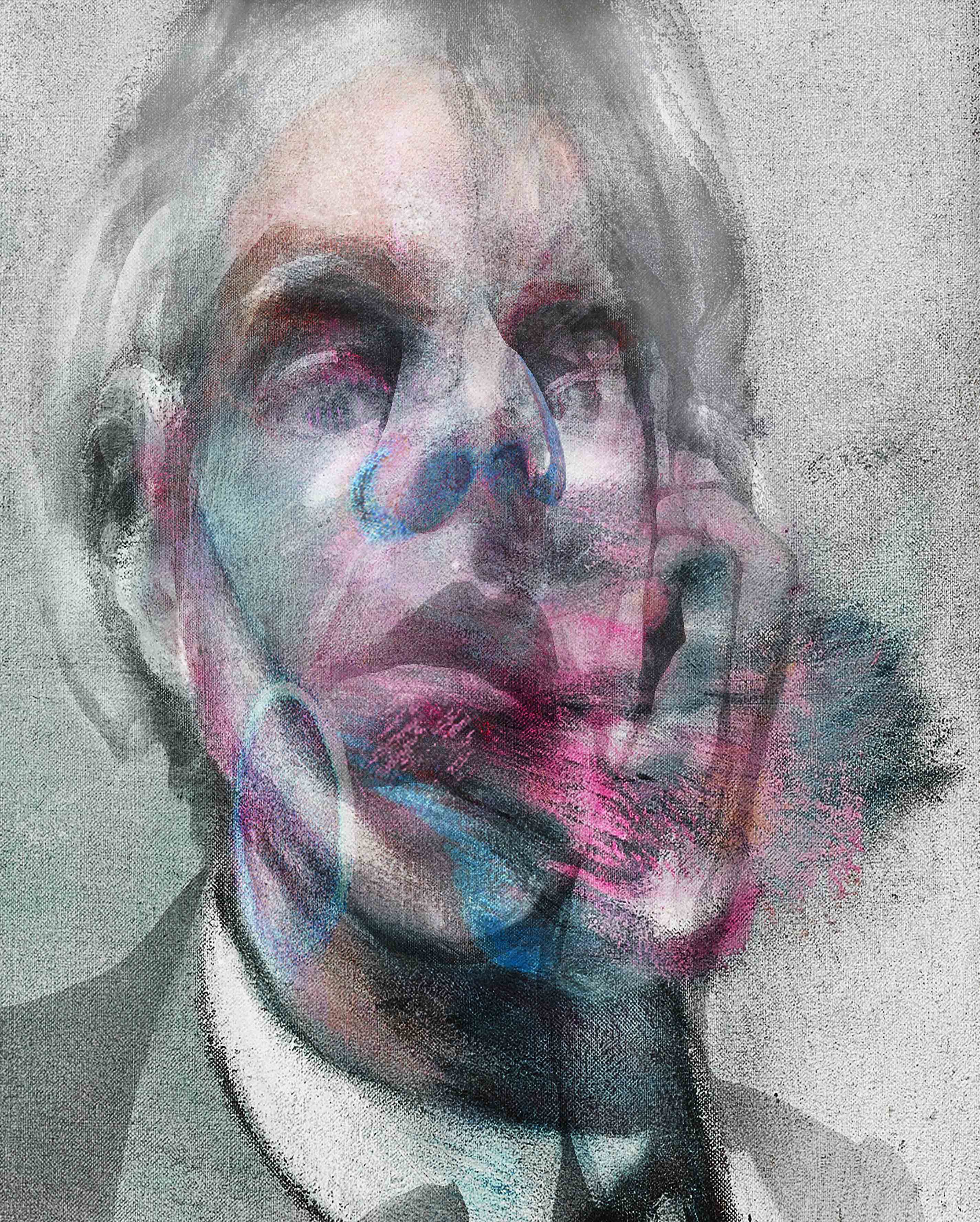 FRANCIS BACON_ Andy Warhol-Posthumous Portrait Study