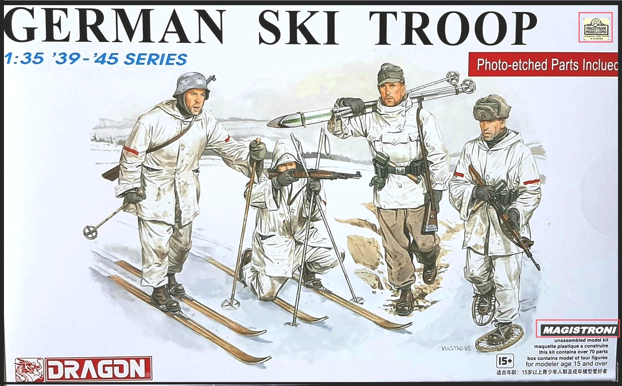 GERMAN SKI TROOPS (Photo ethed Part Included)