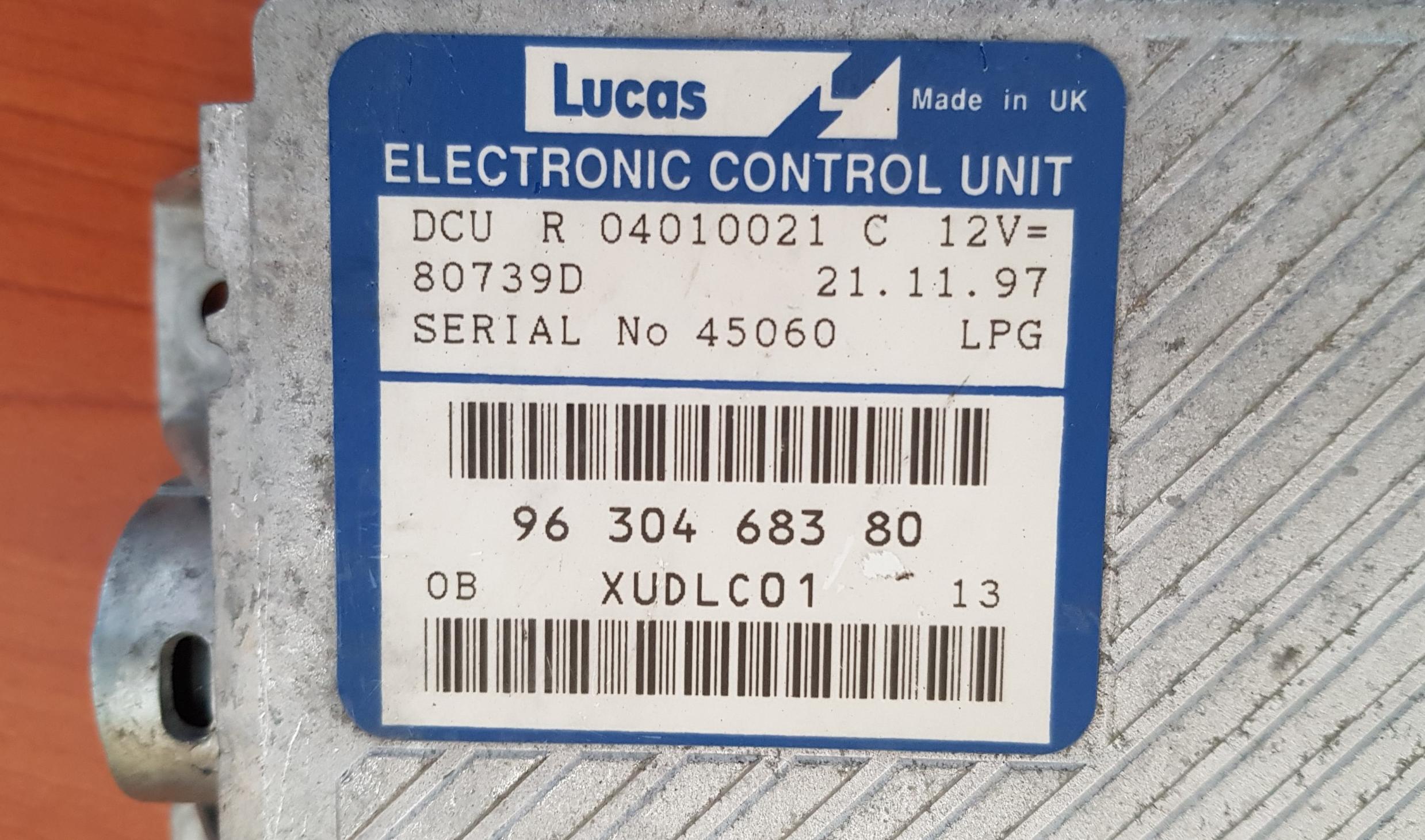 Centralina motore Lucas DCU - engine ecu (FCA, PSA)