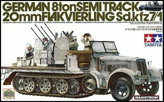 GERMAN 8Ton SEMITRACK 20mmFLAK VIERLING Sd.Kfz.7/1
