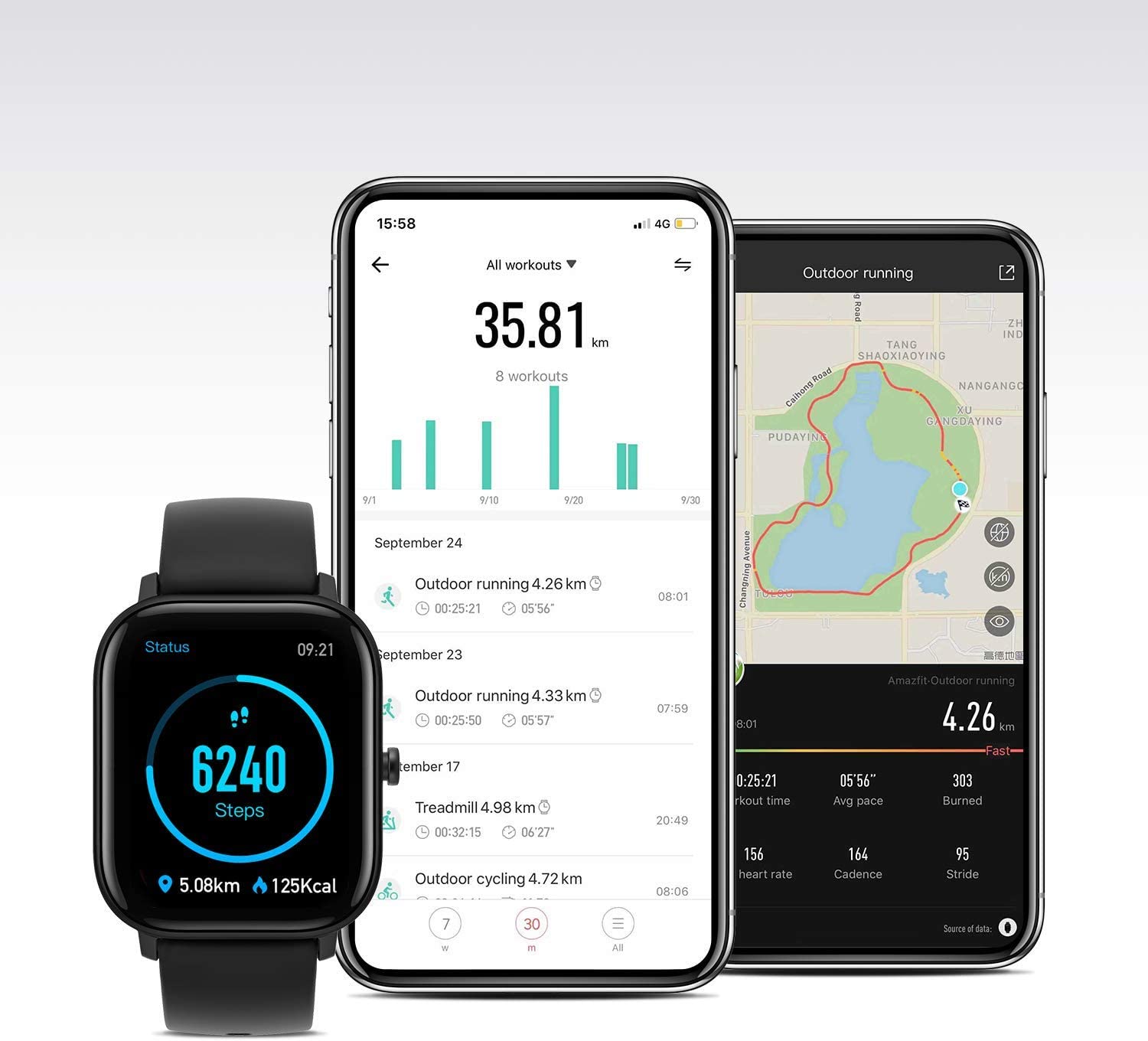 Amazfit GTS Smartwatch Orologio Fitness 5 ATM, Impermeabile Con GPS