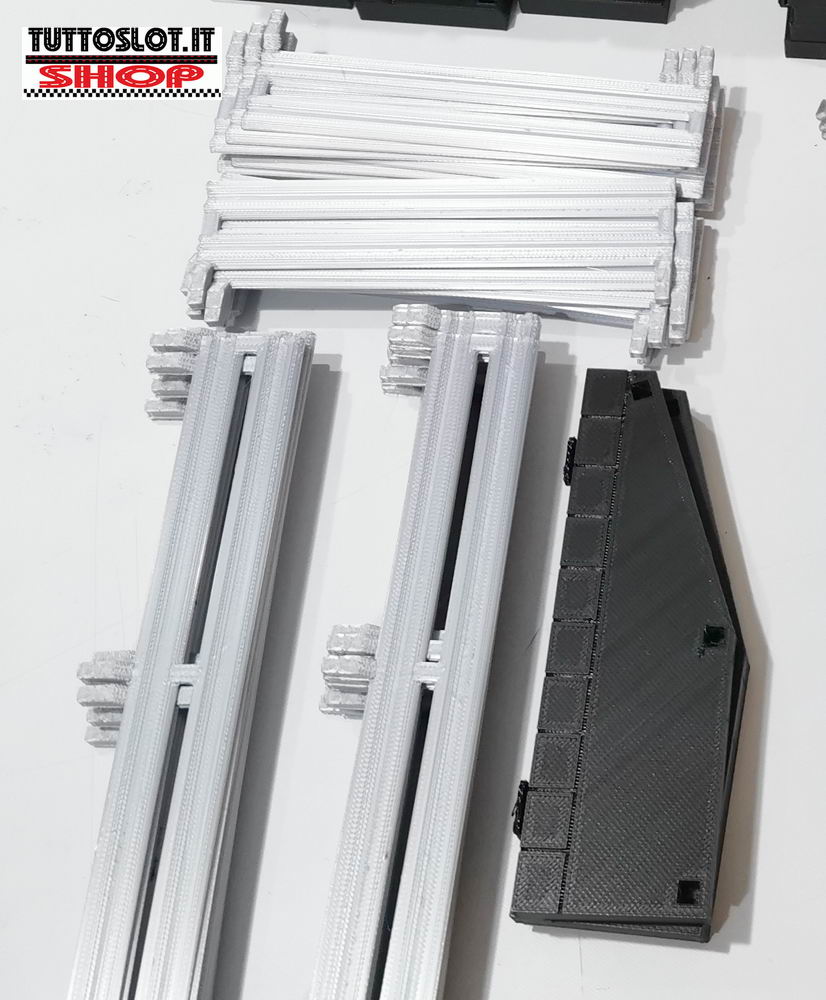 Cordoli e rail per piste Polistil in 3D Print- Polistil curbs and rails in 3D print