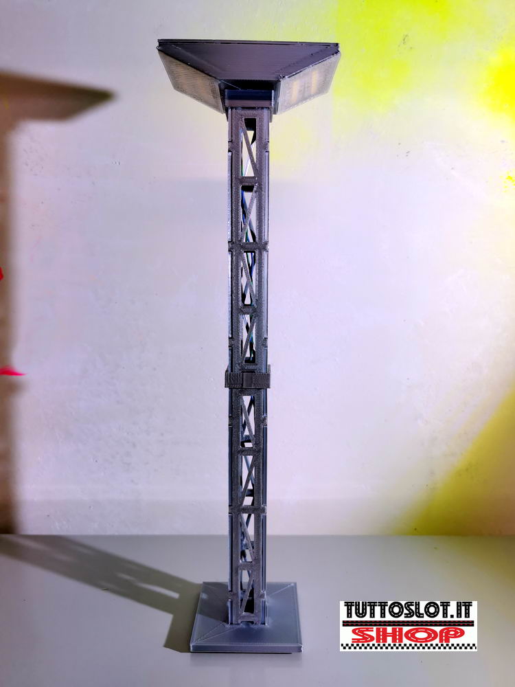 Lampione a torre 4 led altissima luminosità- Tower lamp four LED lighs
