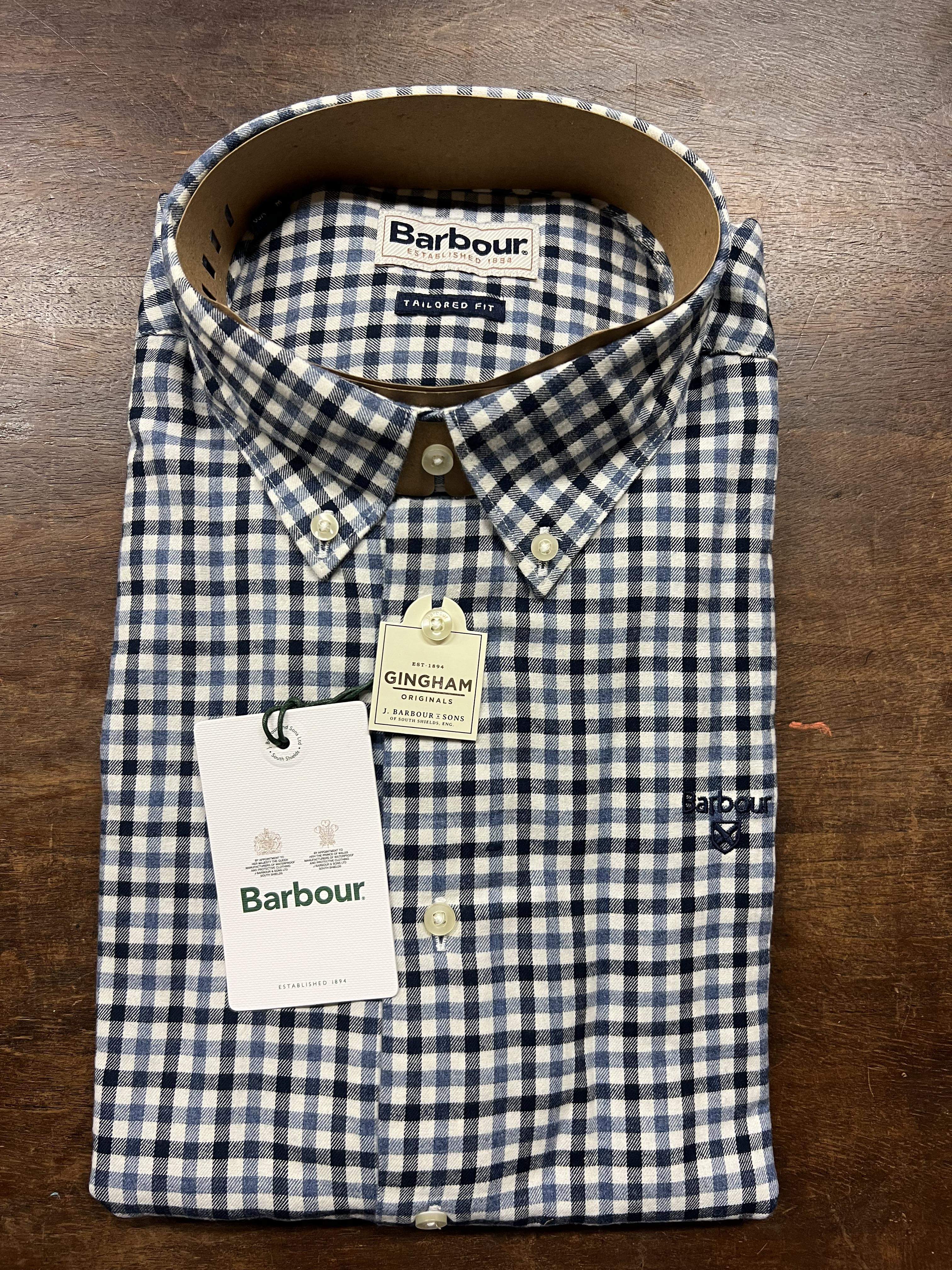 Barbour Gingham Navy Uomo