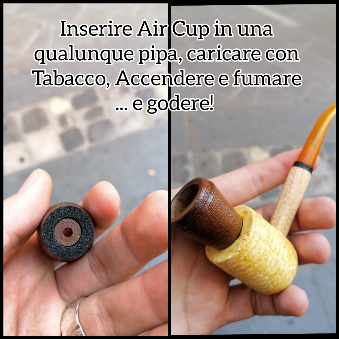 Job Pipe Air Cup "Imbuia" (Note di Pepe)    Size "L o S"