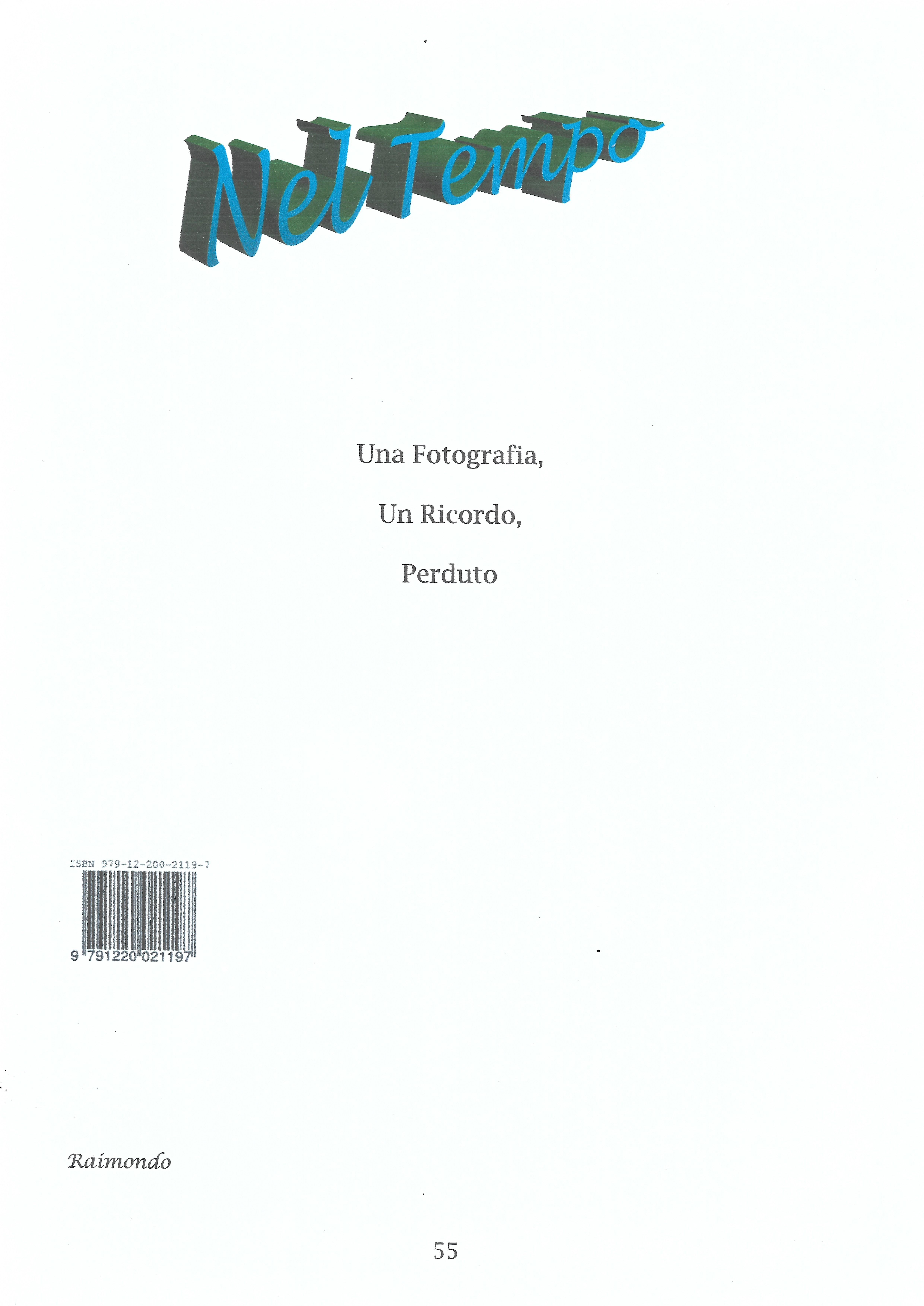 Poesia da: Poesie nel Tempo Raimondo Giorgini