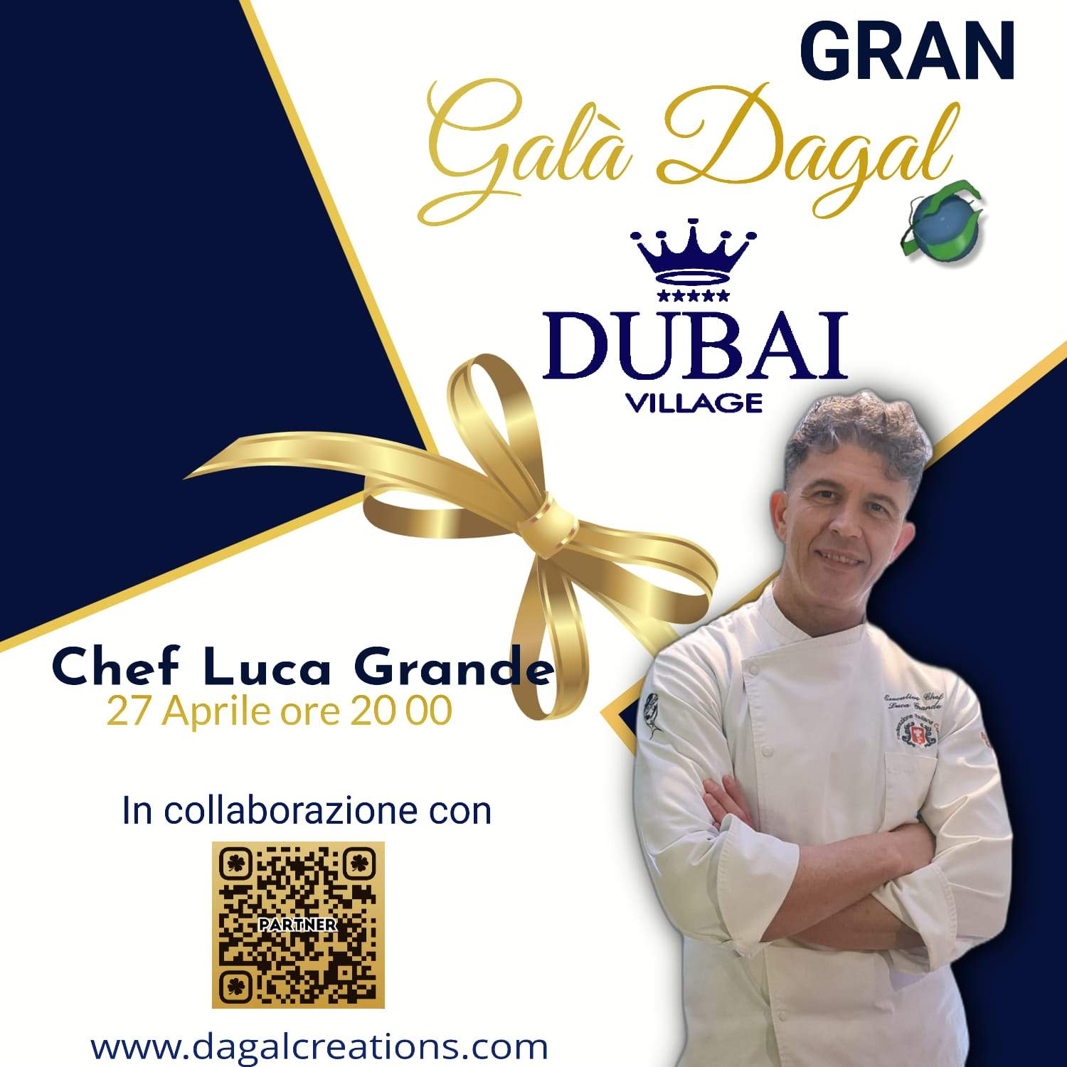 Gran Galà Dagal presentazione “Profumo Di Crostacei”  Chef Executive Luca Grande al Dubai Village di Camposano (NA)