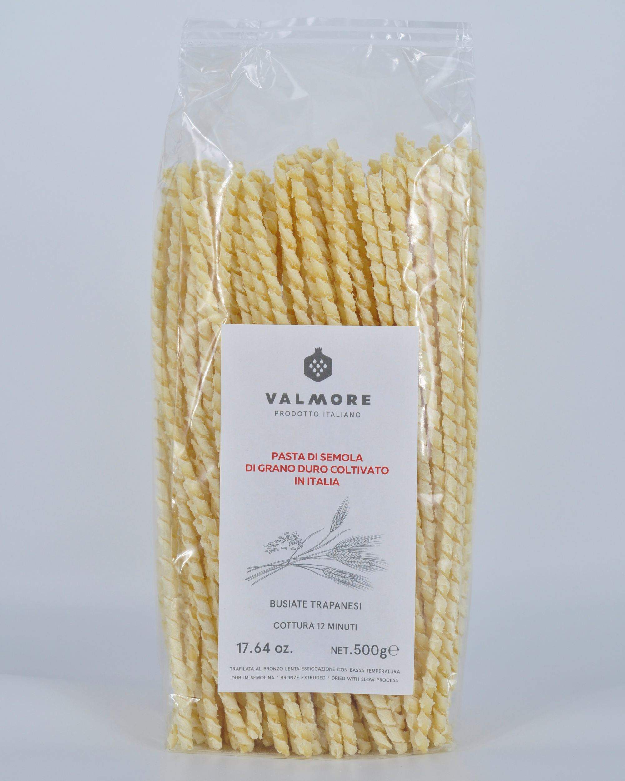 Busiate trapanesi lunghe - pasta di semola di grano duro 100% italiano