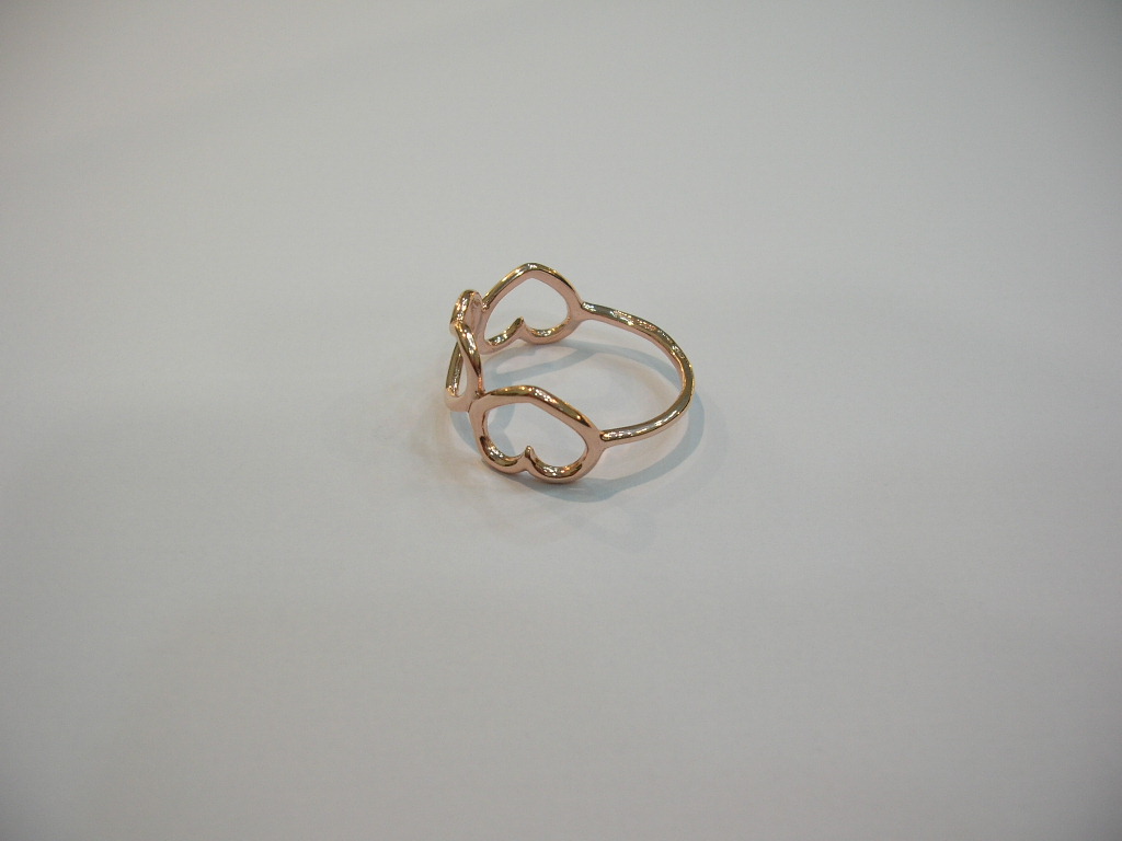 Collezione "Cuori" anello in oro rosa
