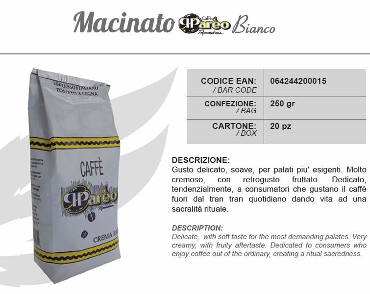 Caffè Famiglia - Macinato Pareo Bianco 250g