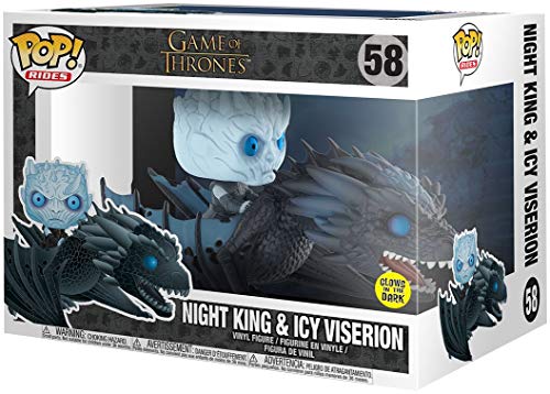 FUNKO POP NIGHT KING & ICY VISERION #58 GAME OF THRONES GLOW IN THE DARK