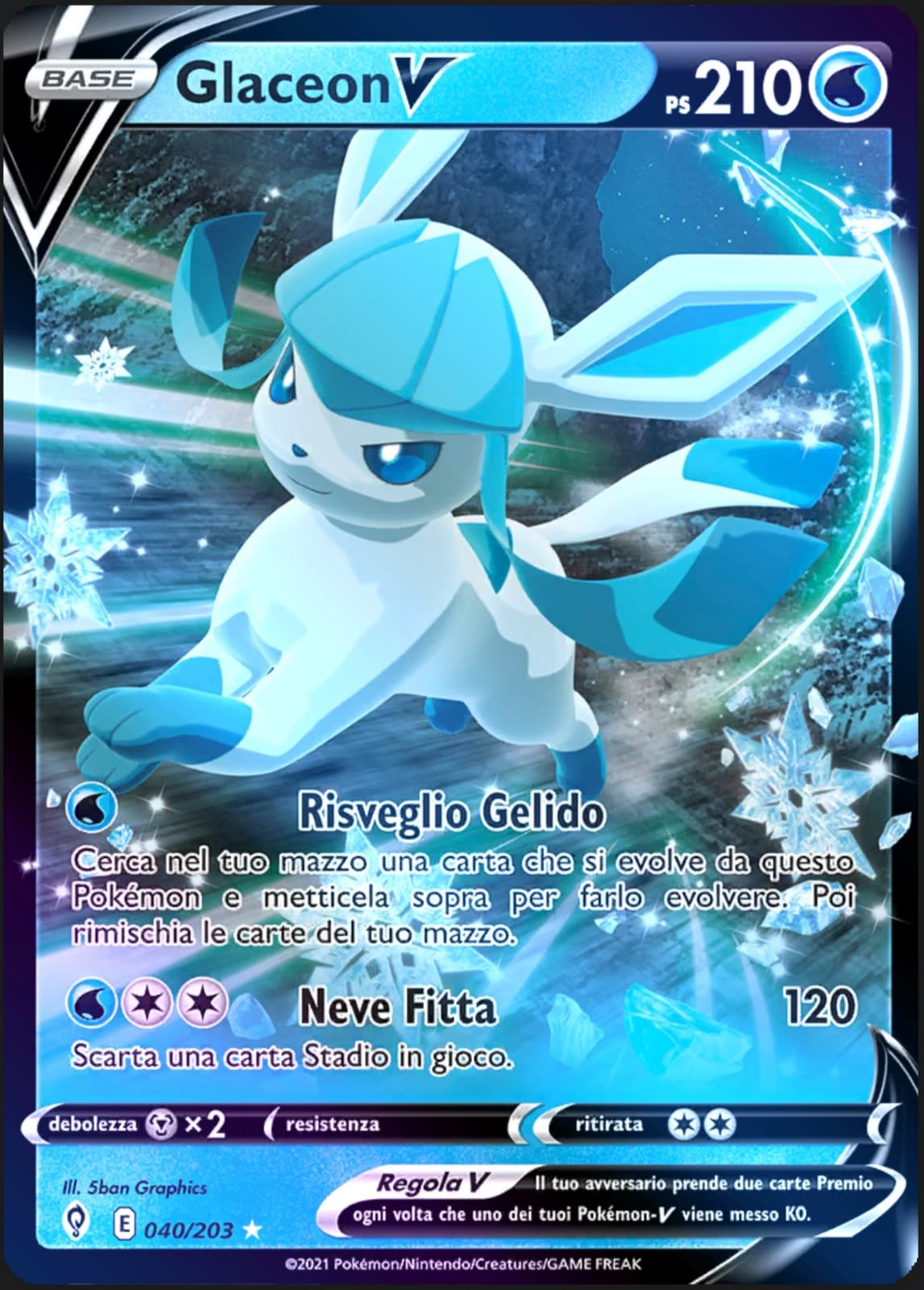 GLACEON V 040/203 - MINT - IT
