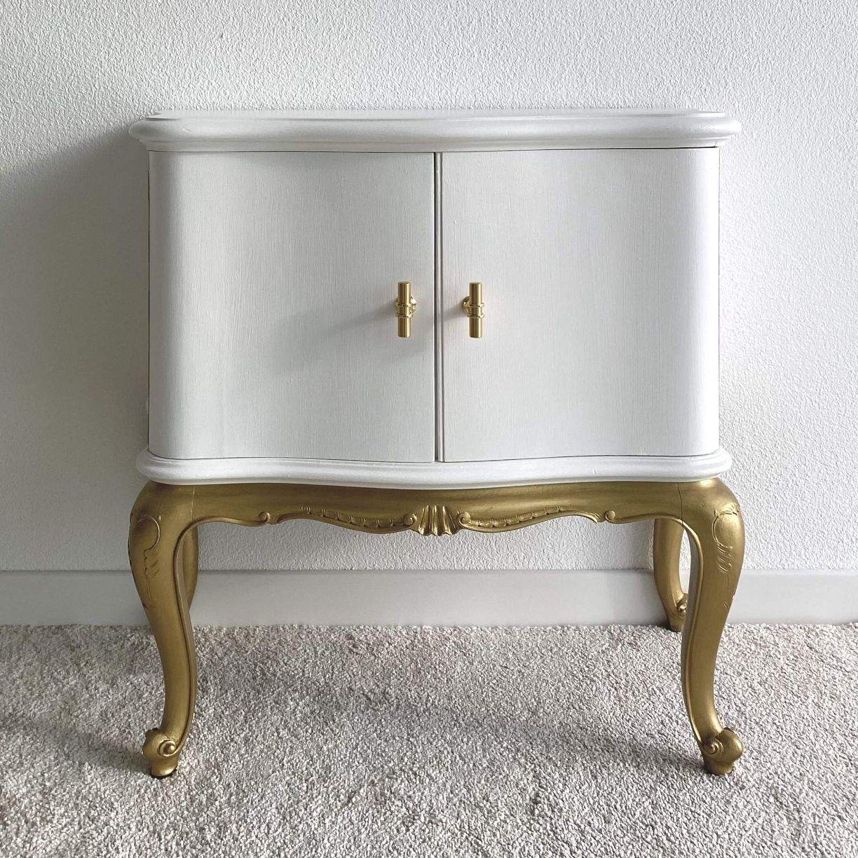 Furniture Shop Cozy Lugano, Shop Online Home Decor, Night Table Gold White Restyle, Interior Design