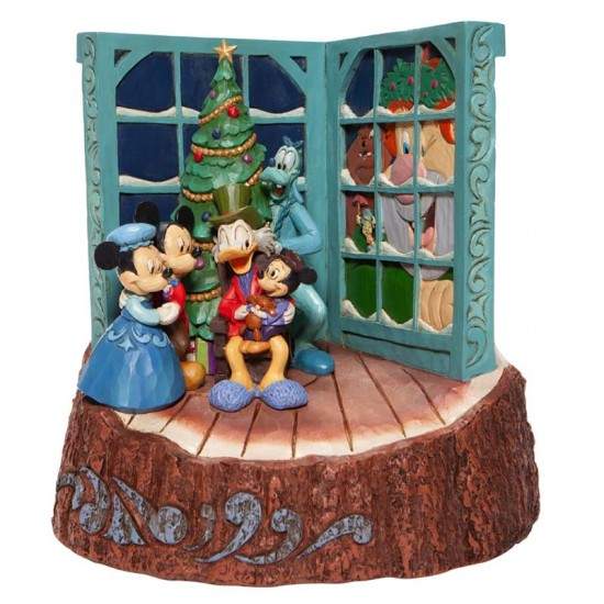 Tronco Natalizio in casa di Topolino 20 cm Disney Traditions 6007060