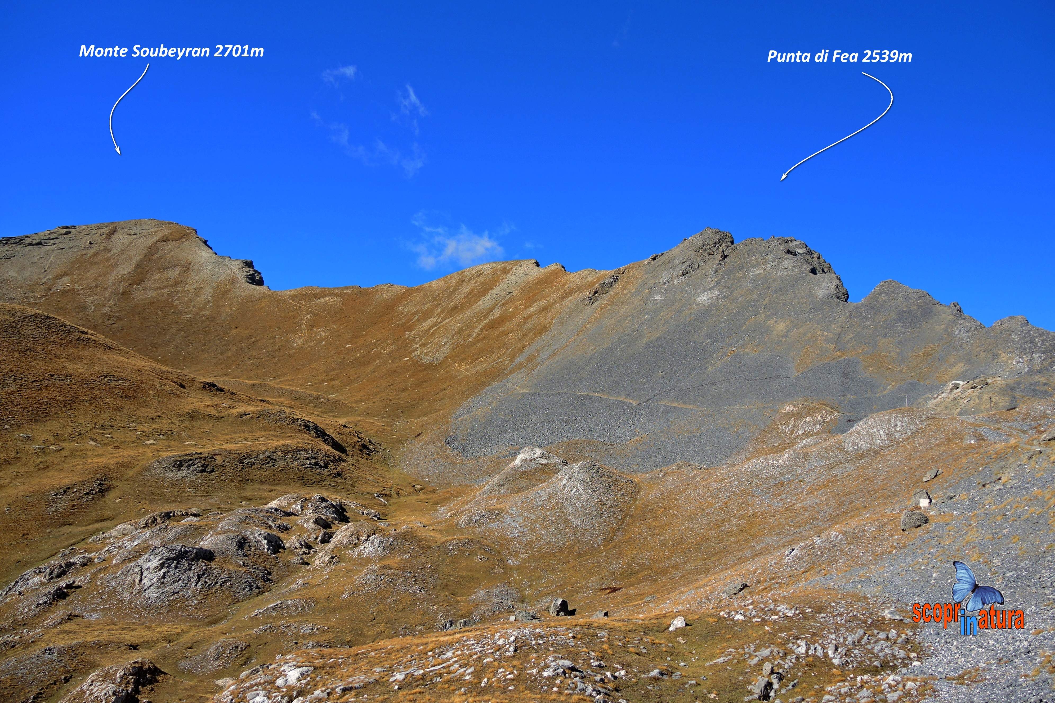 Monte Soubeyran 2701m e Punta di Fea 2539m