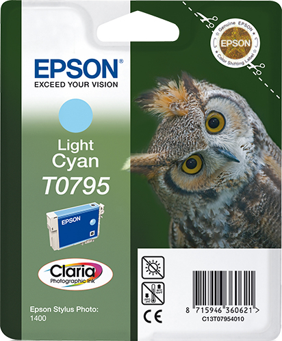 INK EPSON T0795 CIANO CHIARO PER STYLUS PHOTO 1400 660PG