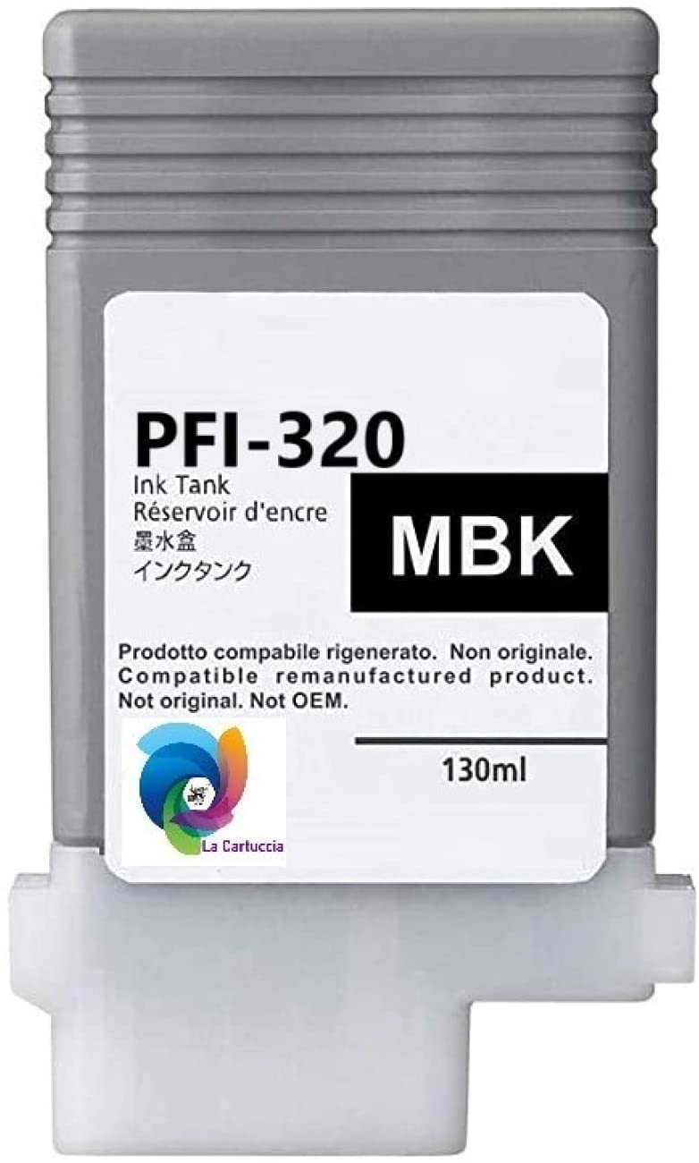 Cartuccia compatibile Canon PFI320MBK adatto per IPF TM200 Inchiostro nero opaco 2889C001 300ml