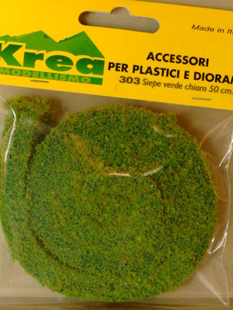 Siepe verde chiaro per plastico o diorama cm. 50 - Krea Modellismo 303