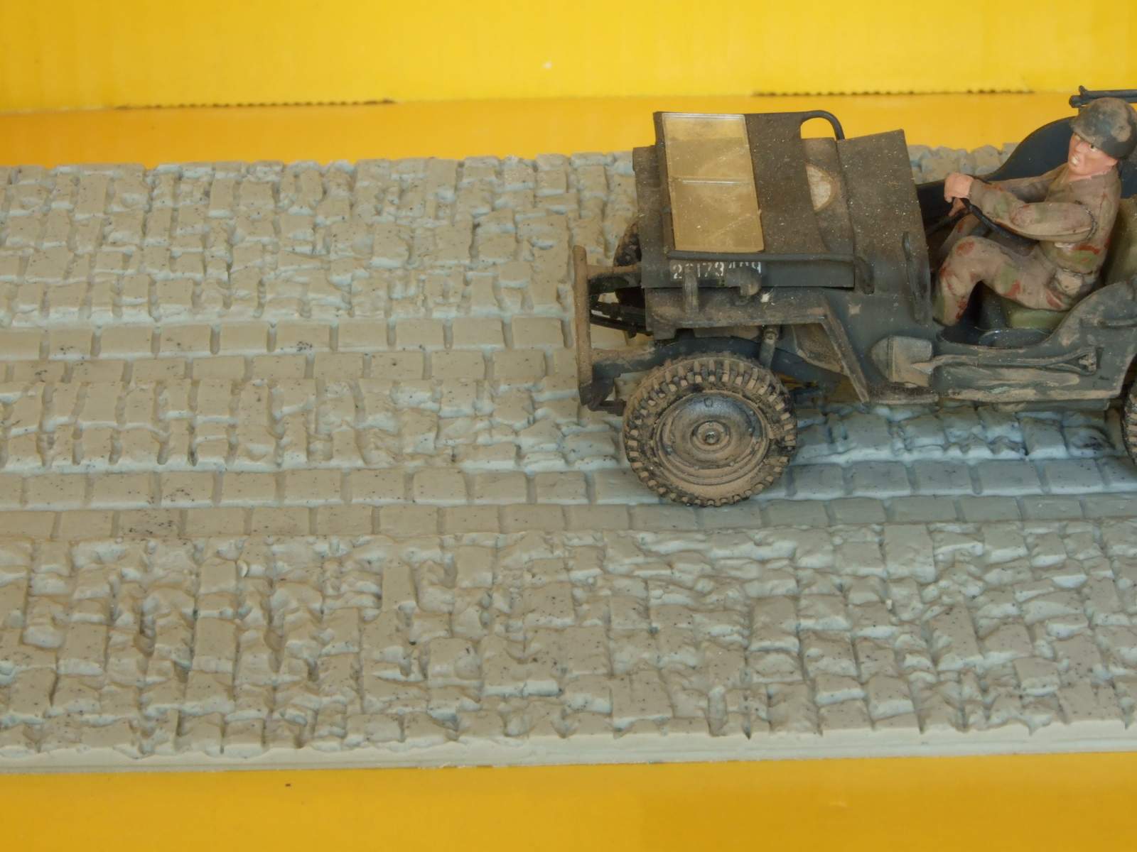 Pavimento in pietra per modellismo scala 1:35 per diorama cm.23X13 - Krea 3205