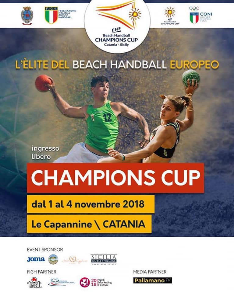 Official Photographer for Beach Handball Champions Cup # Catania 1-4/11/2018
