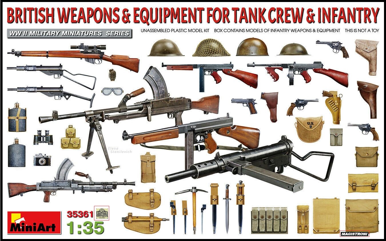 British Weapons &Equipment for Tank Crew /infantry