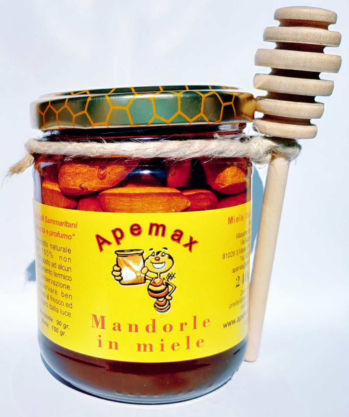 Mandorle in miele, Miele, Campania, Prodotti tipici, vendita miele online, cucina, cibo, apicoltura, api