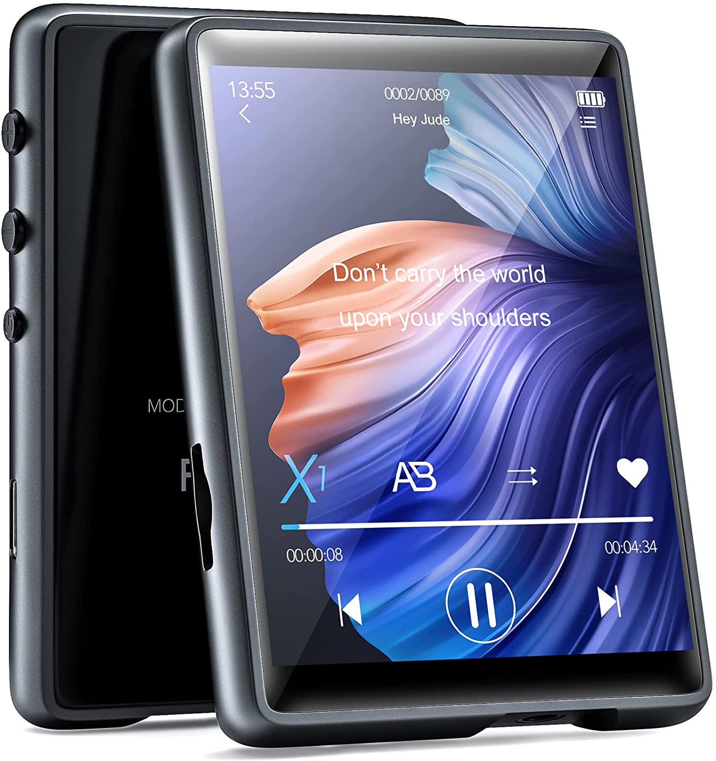 Lettore MP3 Bluetooth 5.0, 32GB 2.4" Touch Reattivo Screen, Portatile